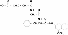 N-Glutaryl-Gly-Phe-4-methoxy-β-naphthylamide (C27H29N3O6) — chemical structure, CAS 100940-58-7; Biochemicals & Reagents, fine chemical supplied by Tech Serve Solutions