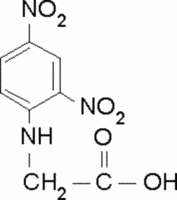 DNP-glycine (C8H7N3O6) — chemical structure, CAS 1084-76-0; Life Science, fine chemical supplied by Tech Serve Solutions
