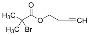 3-Butynyl 2-bromoisobutyrate (C8H11BrO2) — chemical structure, CAS 1264291-66-8; Polymer Science, fine chemical supplied by Tech Serve Solutions