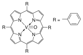 5,10,15,20-Tetraphenyl-21H,23H-porphine vanadium(IV) oxide (C44H28N4OV) — chemical structure, CAS 14705-63-6; Catalysis & Inorganic, fine chemical supplied by Tech Serve Solutions