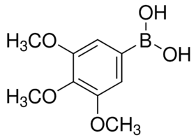 3,4,5-Trimethoxyphenylboronic acid — chemical structure, CAS 182163-96-8; Chemical Synthesis, fine chemical supplied by Tech Serve Solutions