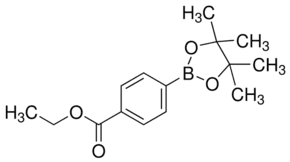 4-Ethoxycarbonylphenylboronic acid pinacol ester (C15H21BO4) — chemical structure, CAS 195062-62-5; Chemical Synthesis, fine chemical supplied by Tech Serve Solutions