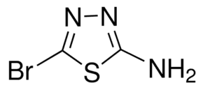 2-Amino-5-bromo-1,3,4-thiadiazole — chemical structure, CAS 37566-39-5; Chemical Synthesis, fine chemical supplied by Tech Serve Solutions