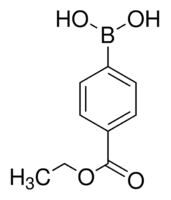 4-Ethoxycarbonylphenylboronic acid — chemical structure, CAS 4334-88-7; Chemical Synthesis, fine chemical supplied by Tech Serve Solutions