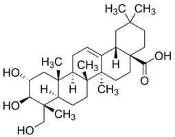 Arjunolic acid (C30H48O5) — chemical structure, CAS 465-00-9; Cell Biology, fine chemical supplied by Tech Serve Solutions