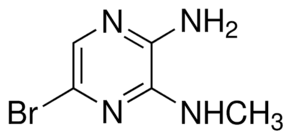 2-Amino-5-bromo-3-(methylamino)pyrazine (C5H7BrN4) — chemical structure, CAS 55635-63-7; Chemical Synthesis, fine chemical supplied by Tech Serve Solutions