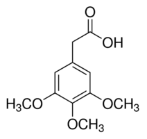 3,4,5-Trimethoxyphenylacetic acid — chemical structure, CAS 951-82-6; Chemical Synthesis, fine chemical supplied by Tech Serve Solutions